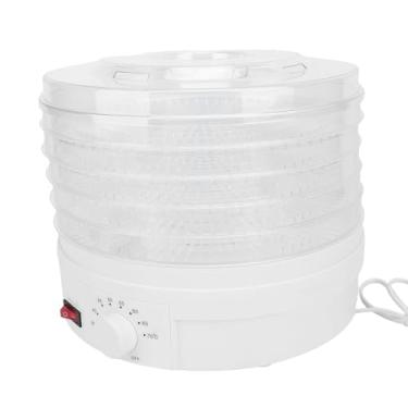 Imagem de AUNMAS Desidratador de Carne 350 W, Máquina Desidratadora de Alimentos Ajustável Com Controle de Temperatura de 5 Bandejas Com Temporizador para Carne, Frutas, Vegetais, Guloseimas para (Plugue UE