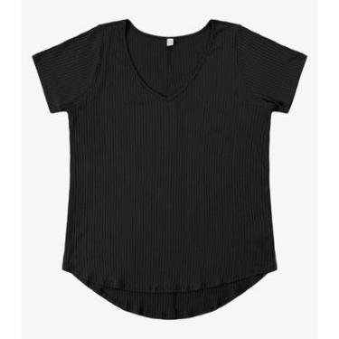 Imagem de Blusa Feminina Plus Size da Infinita Cor Preto-Feminino