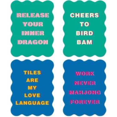 Imagem de XronSlute 4 Pcs Mahjong Tile Color Shuffler Cards with Mahjong Accessories and Gifts for Loves Games