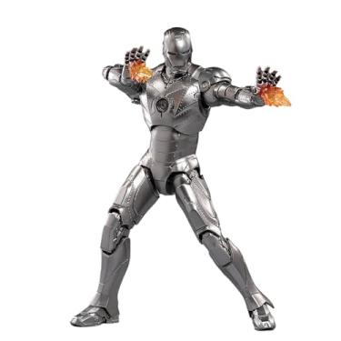 Imagem de HiPlay ZD Toys Collectible Figure Full Set: Anniversary Series Non-Luminous Version: Iron Man MK2 (1906-02), 1:10 Scale Miniature Action Figurine BFGGTXMK2