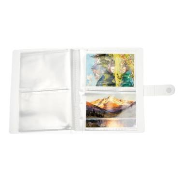 Imagem de PATIKIL Suporte de cartão de índice de 9 x 11 cm, 1 pacote com fichário transparente para cartões de memória, organizador de 20 páginas, 80 cartões, pasta de plástico para cadernos e cadernos de