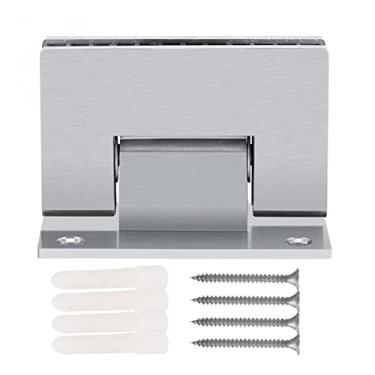 Imagem de Dobradiça de porta de vidro de chuveiro de 90 graus, braçadeira DIY durável 8-10 mm de aço inoxidável sem moldura, acessórios de porta de banheiro de parede a vidro, Cerniera