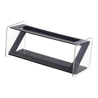 Imagem de Ｂｅｓｇａ Suporte para controle remoto, caixa de armazenamento, expositor de, organizador de mesa decorativo em acrílico para sala de estar, quarto e, Preto