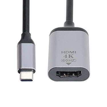 Imagem de chenyang CY Adaptador HDTV 4K 60hz 1080P USB-C tipo C macho para HDMI fêmea cabo para tablet, telefone e laptop