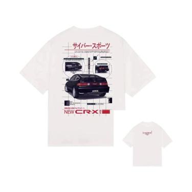 Imagem de Camiseta Confortável De Manga Curta Com Estampa Do Logo Honda Verão 20