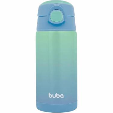 Imagem de Garrafa Térmica Parede Dupla Com Canudo Degrade Azul - Buba-Unissex