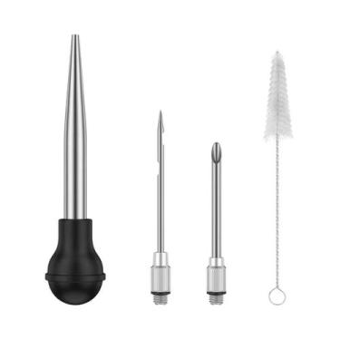 Imagem de Seringa Injetora De Carne De Peru Para Churrasco, Kit De Injetor De Sa