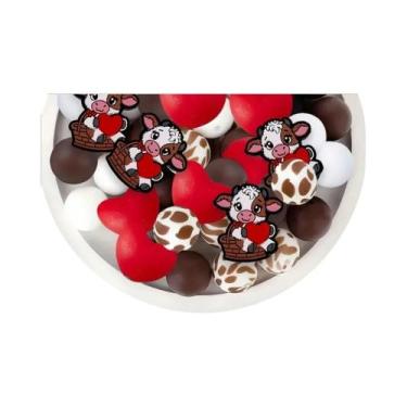 Imagem de Conjunto De Contas De Silicone Para Vacas Leiteiras 5 25PCS Artesanato