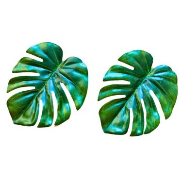 Imagem de Porta Guardanapo Costela De Adão Folhagem Verde Decor 10 Un