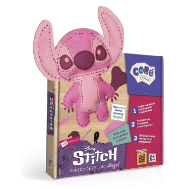 Imagem de Boneco de Feltro Fazendo Arte Stitch - Angel - Coré