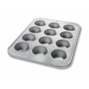 Imagem de USA Pan Assadeira para muffin Bakeware, 12 poços, aço aluminizado