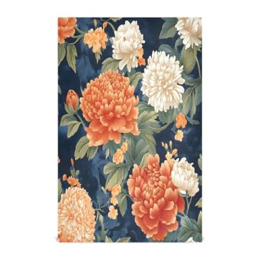 Imagem de xigua Conjunto de 1 panos de prato de cozinha florais Peonies, macios e altamente absorventes de secagem rápida para limpeza de pratos e limpeza à mão, 71 x 45 cm