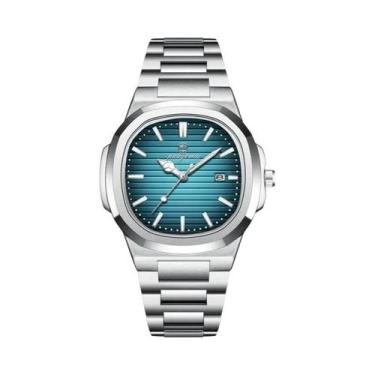 Imagem de Relógio De Quartzo Masculino À Prova d'Água 50 ATM Em Aço Inoxidável C