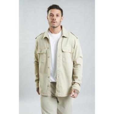 Imagem de Jaqueta de Sarja Masculina Oversized com Bolsos Dialogo Jeans-Masculino