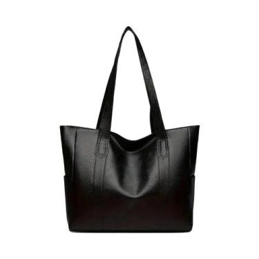 Imagem de Bolsa De Ombro Vintage De Grande Capacidade Em material vegano Para Mu