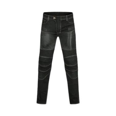 Imagem de Calças De Motocicleta Respiráveis Para Homens E Mulheres, Jeans Protet
