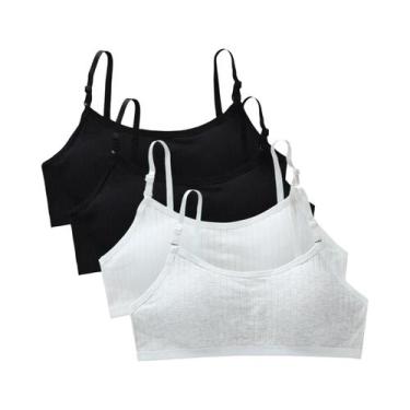Imagem de Sutiãs De Treinamento Para Adolescentes (4 Peças) - Colete Sem Costura