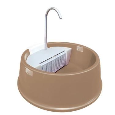 Imagem de Bebedouro Pet Com Fonte Automática Joy Furacão Pet Bivolt Hidratação Sempre Fresca Para Cães E Gatos Marrom