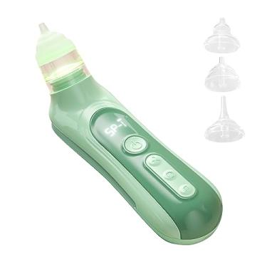 Imagem de Aspirador Nasal Elétrico para Bebês Limpador Automático com 5 Níveis de Sução Baixo Ruído Música e Luz Calmantes 3 Pontas Silicone Caixa Armazenamento