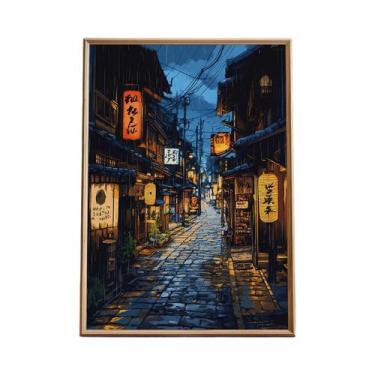 Imagem de Pôster De Parede Moderno Com Estampa De Lona De Loja De Ramen De Anime