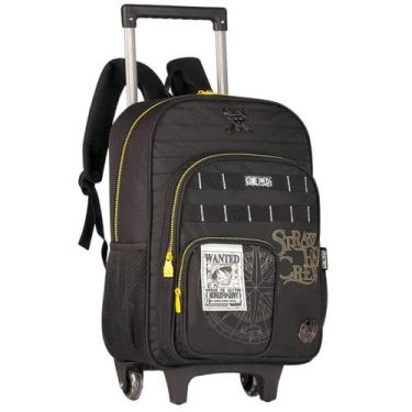 Imagem de Mochila One Piece Rodinhas Material Escolar Resistente Infantil Menino