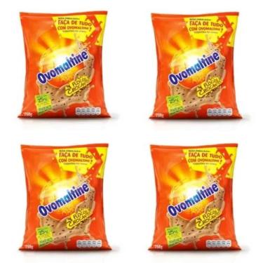 Imagem de Kit 4 pacotes achocolatado ovomaltine pacote 750g  sabor inconfundível