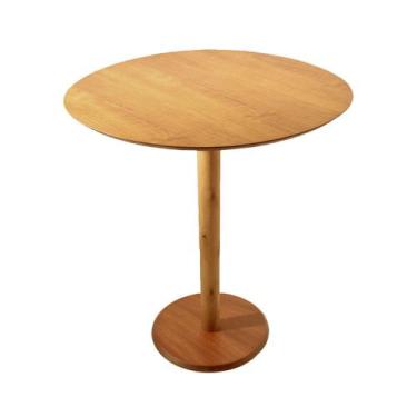 Imagem de Mesa De Quarto Lateral Monopé De Madeira Laminada 50 Cm - 3 Cores disp