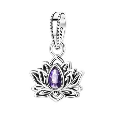 Imagem de Pingente De Prata Esterlina 925 Feminino Com Berloques De Cereja, Mora