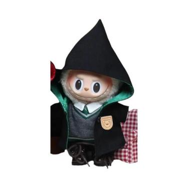 Imagem de Boneca Labubu De 17cm, Traje De Moda Da Academia Mágica Escolar, Capa,