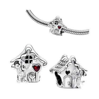 Imagem de Pingentes De Prata 925 Da Disney Para Mulheres, Princesa Mickey Mouse 