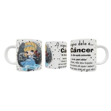 Imagem de Caneca Personalizada Princesa Do Signo Câncer 325ml - ABRAKADABRA33