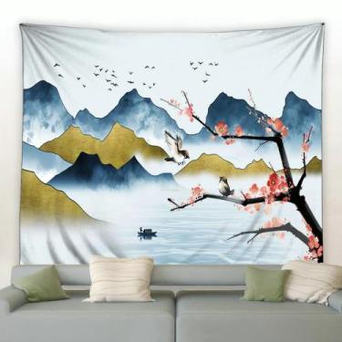 Imagem de Tinta de tapeçaria, pintura de paisagem, 150x100cm, fibra de poliéster