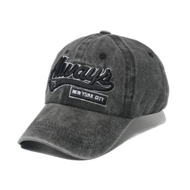 Imagem de Boné de beisebol, chapéu liso de algodão lavado, bordado Always - Yiwe