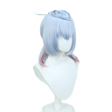 Imagem de Peruca de cosplay Genshins Impacts Sigewinnes, cabelo sintético 38 cm 