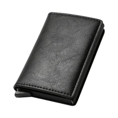 Imagem de Carteira Inteligente Slim De Alumínio RFID Para Homens, Porta-Cartões 