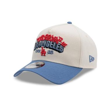 Imagem de BONE NEW ERA 9FORTY A-FRAME SNAPBACK LOS ANGELES DODGERS MLB BEGE-Masculino