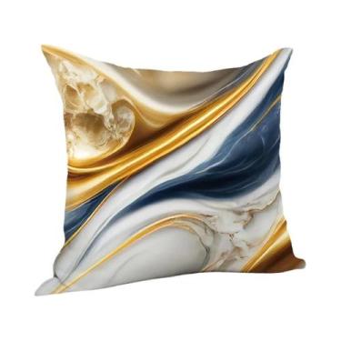 Imagem de Capa De Almofada Com Textura De Mármore 17.71x17.71in Para Sofá E Cama
