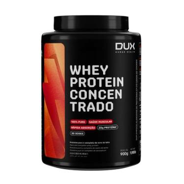 Imagem de Whey DUX Concentrado - Pote 900g Dux Nutrition, Morango, 900g