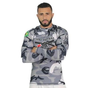 Imagem de Rash Guard Jiu-Jitsu Tecido Alta Qualidade Treino-Unissex