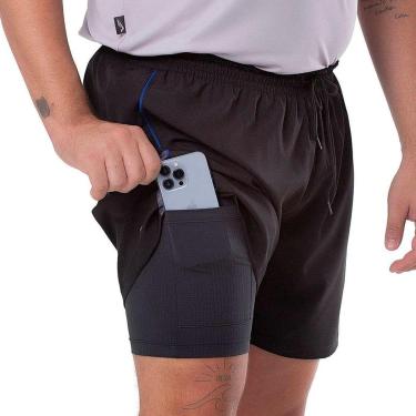 Imagem de Shorts Corrida com Bermuda Termica Masculina Elite 031537-Unissex