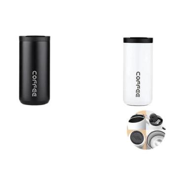 Imagem de Garrafa Térmica De Café Em Aço Inoxidável 400ML, Isolada, À Prova De V