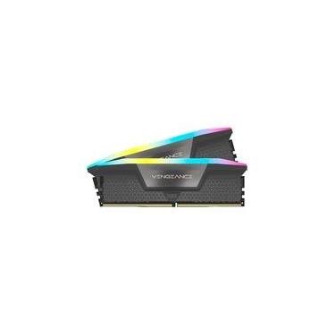 Imagem de Memória RAM Corsair Vengeance, RGB, 64GB (2X32GB), 5600MHz, DDR5, CL40 Preto - CMH64GX5M2B5600Z40K
