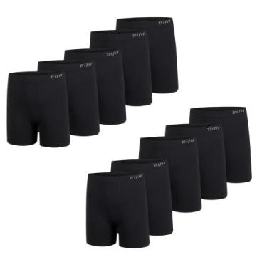 Imagem de 10 Cuecas Plus Size Boxer Masculina Trifil Sem Costura De Microfibra T