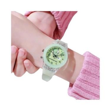 Imagem de Relógio De Pulso Infantil LED Com Padrão Da Princesa Frozen Para Menin