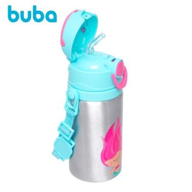 Imagem de Garrafinha Garrafa Infantil De Alumínio C/ Canudo Silicone Aventuras -