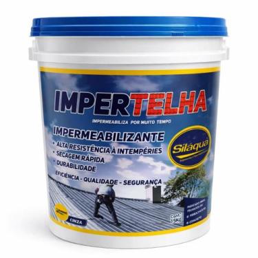 Imagem de Impermeabilizante 15kg Cinza Telha Cerâmica Fibrocimento - SILAQUA