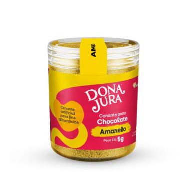 Imagem de Corante em pó Amarelo Para Chocolate 5g Dona Jura