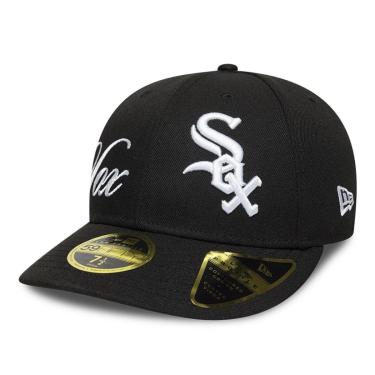 Imagem de MLB NEW ERA SIDE SCRIPT LP59FIFTY CHIWHI BLKWHI-Masculino