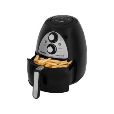 Imagem de Air Fryer Mondial Family Inox I 4L com Timer, Preto, 110V