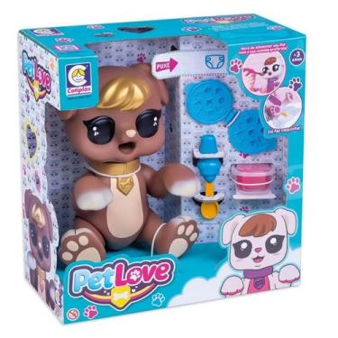 Imagem de Cachorro Pet Love Come E Faz Caquinha 25cm Marrom 2415 - Cotiplás
